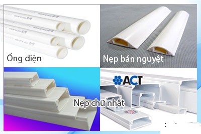 Cách đi dây camera bằng nẹp điện nhựa 