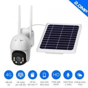CAMERA NĂNG LƯỢNG MẶT TRỜI 4G XOAY 360