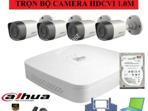 Lắp đặt trọn gói bộ 4 camera DAHUA HD CVI 1.0M