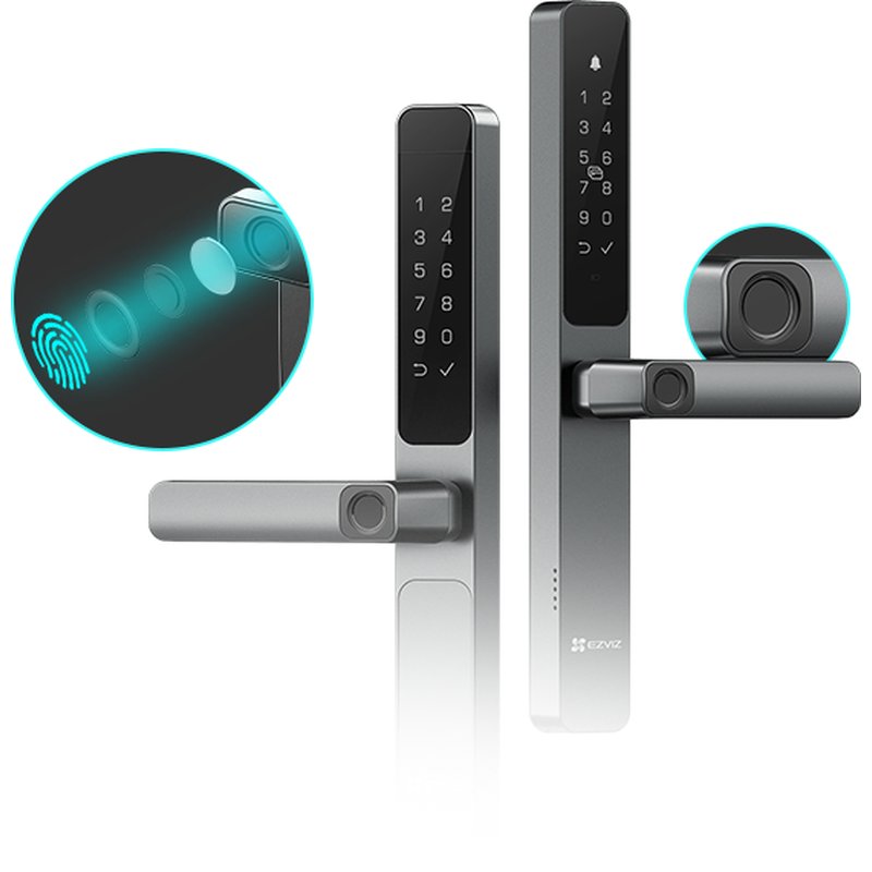 Khóa cửa nhôm vân tay Ezviz DL06 Pro, thân khóa 5 chốt